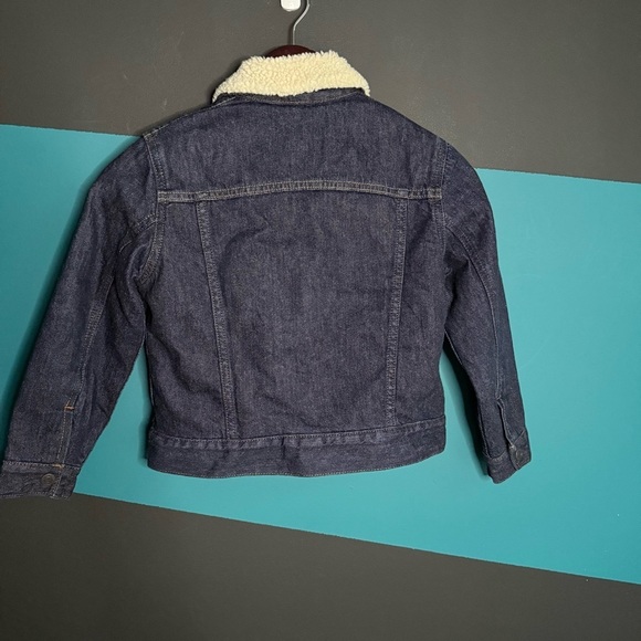 GAP Denim Jacket Sherpa Western stich size Small - Picture 6 of 13